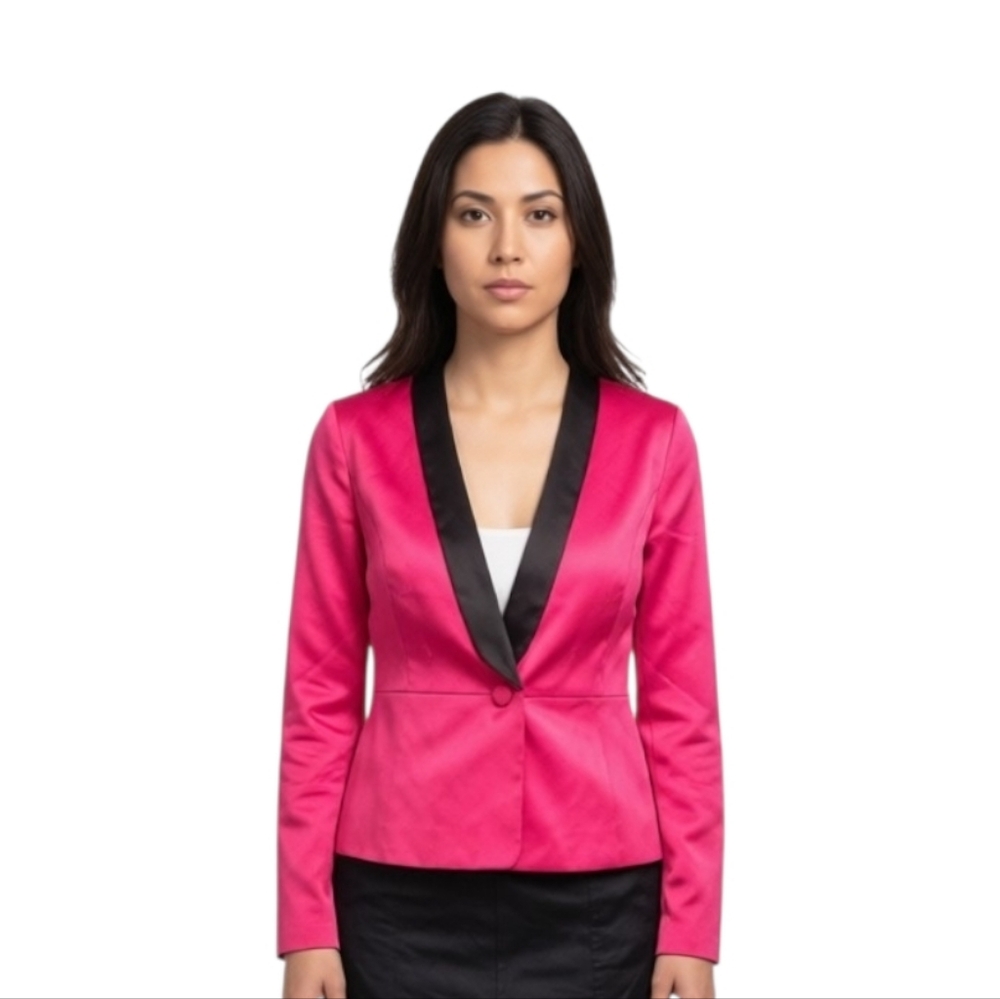 Forever 21 Pink Satin/Silk Blazer